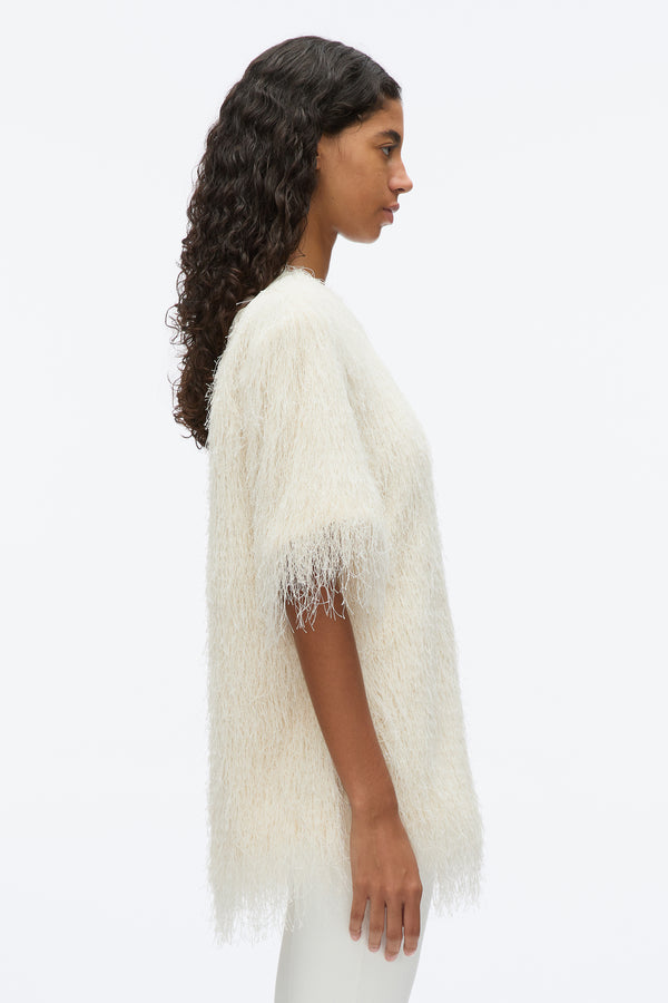 3.1 Phillip Lim Fringe Boxy Tee IVORY