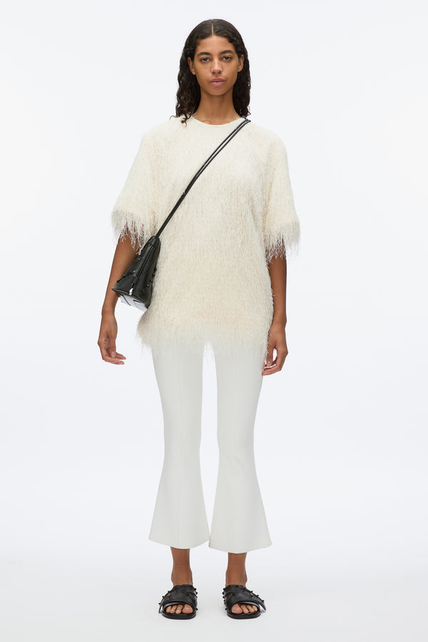 3.1 phillip lim Fringe Boxy Tee IVORY