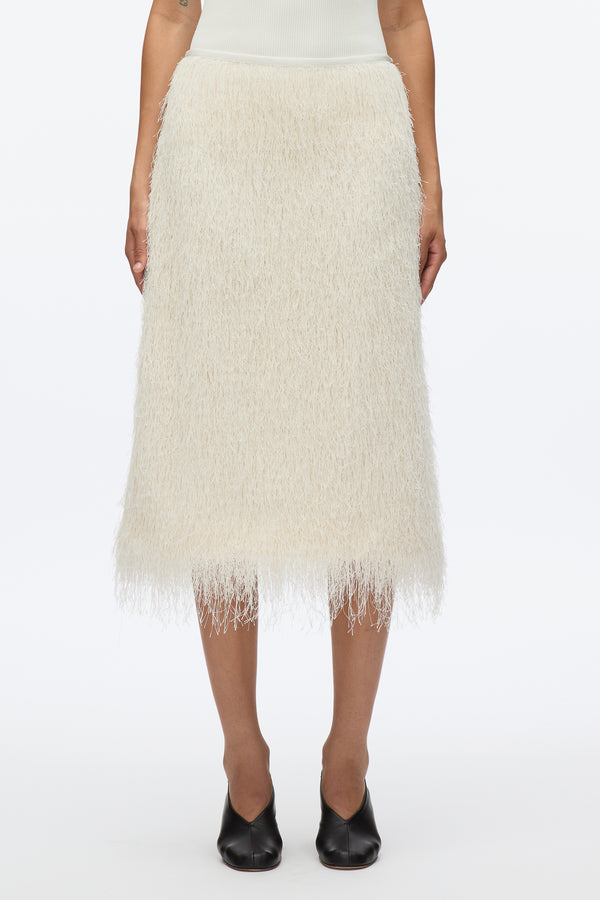 3.1 Phillip Lim Fringe Slip Skirt IVORY