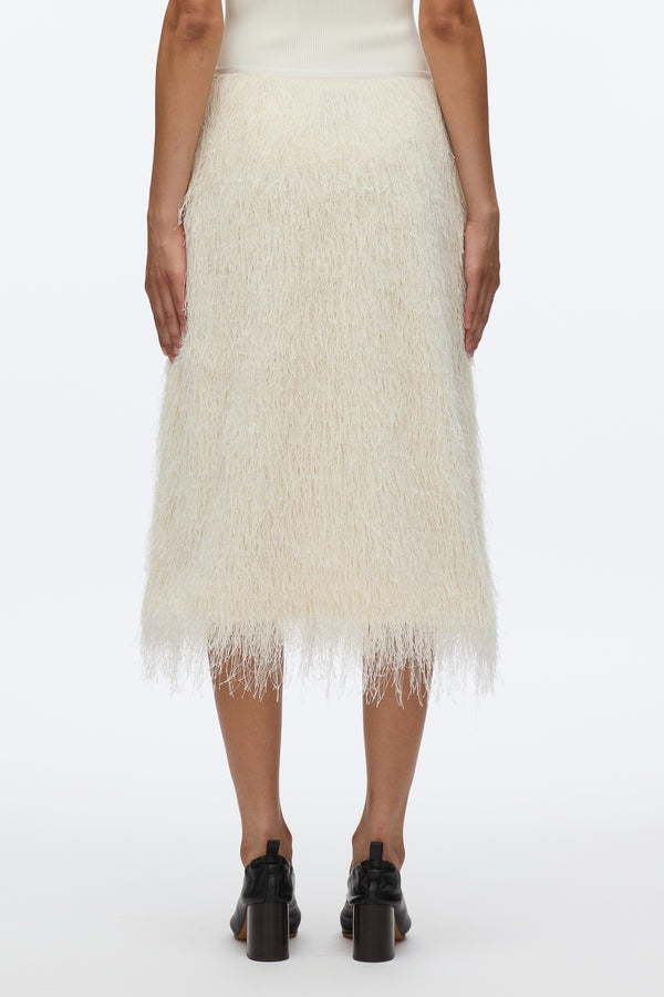 3.1 Phillip Lim Fringe Slip Skirt IVORY