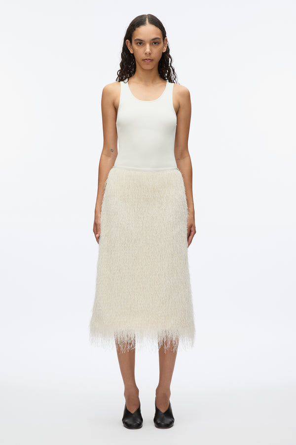 3.1 phillip lim Fringe Slip Skirt IVORY