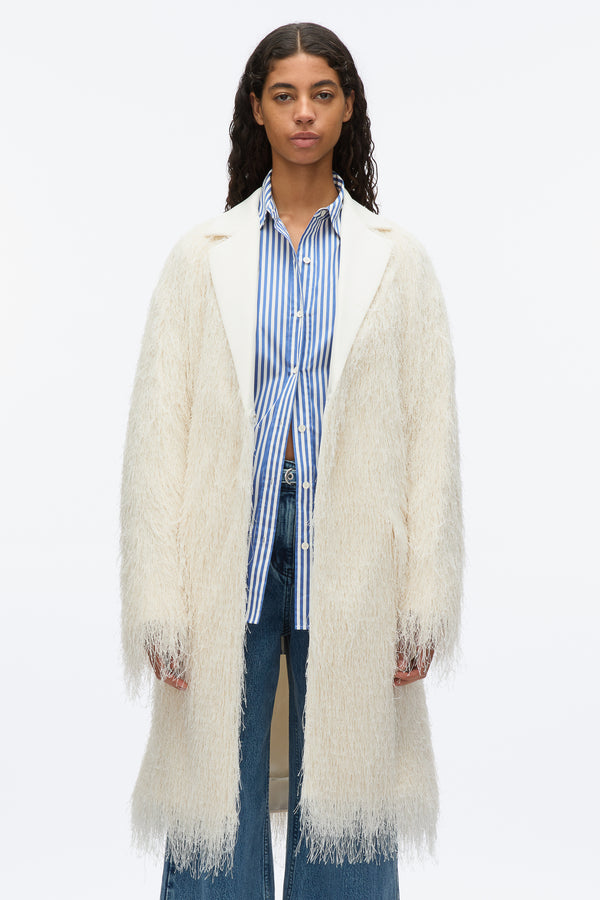 3.1 Phillip Lim Fringe Tuxedo Coat IVORY