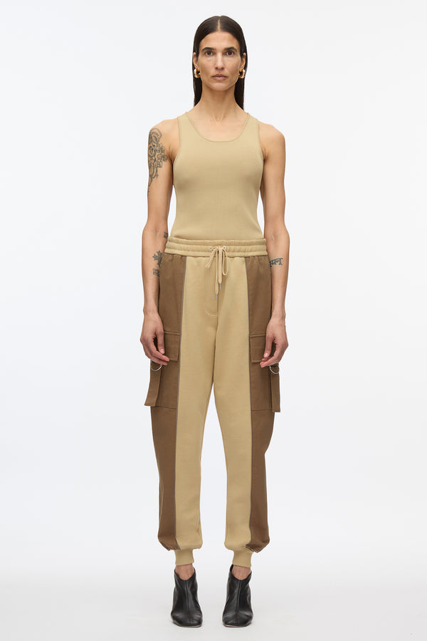 3.1 phillip lim Hybrid Terry Jogger KHAKI-OAK