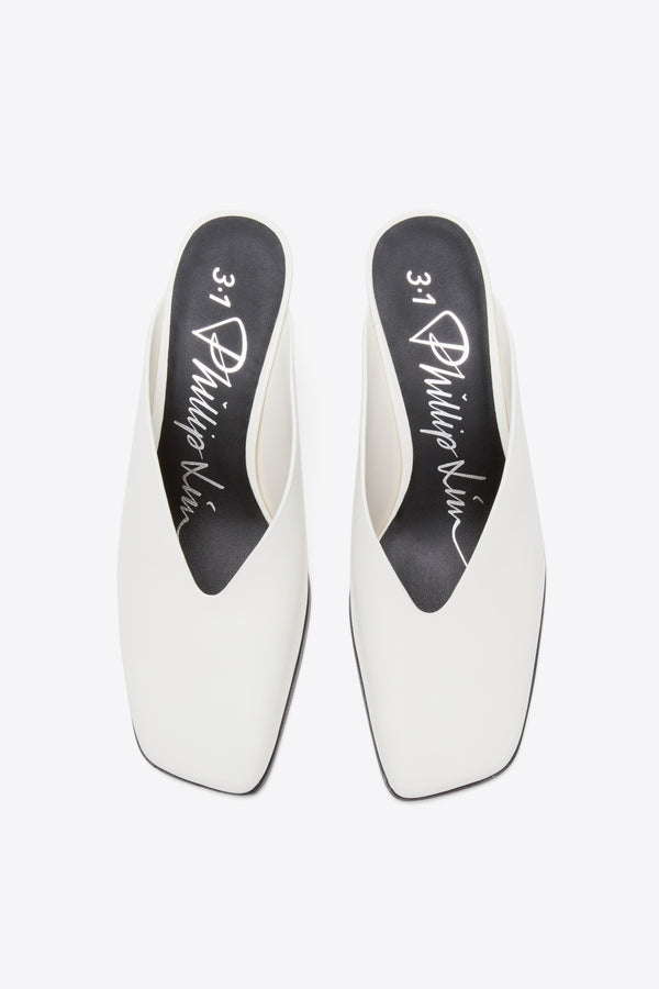 3.1 Phillip Lim ID Mule ANT. WHITE