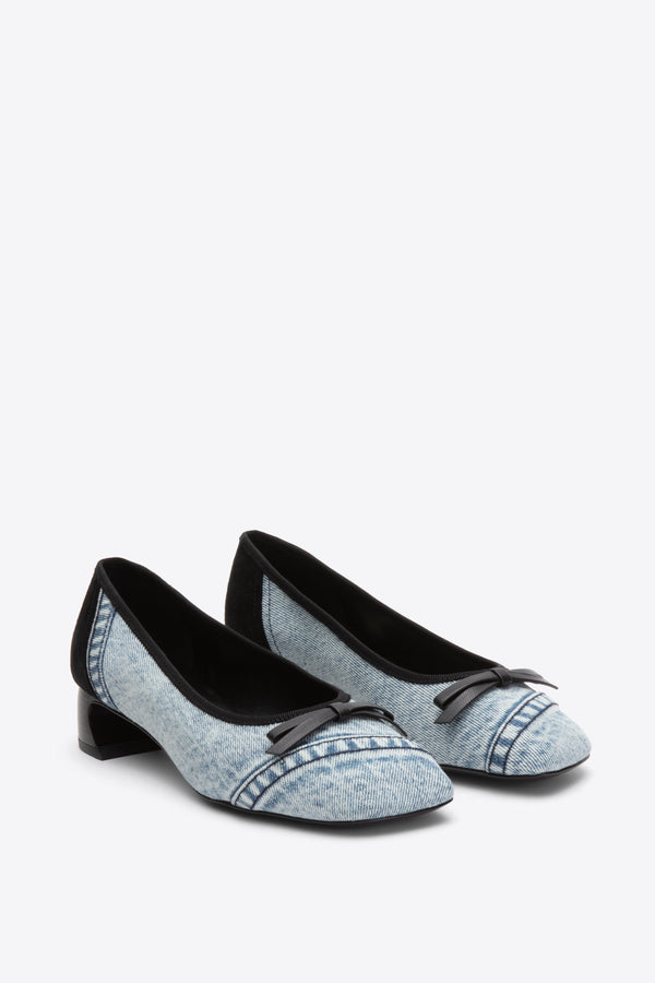 3.1 Phillip Lim ID Soft Ballerina Pump BLK-BLUE