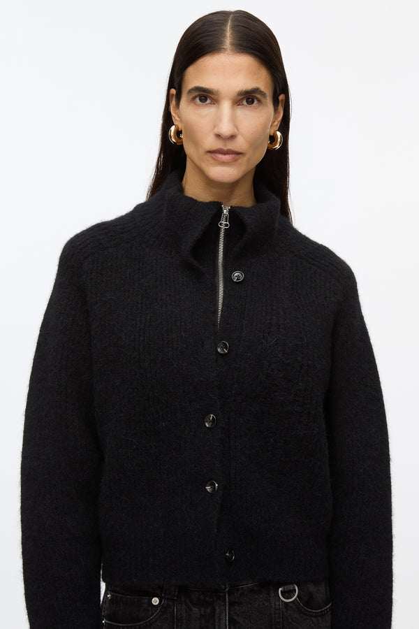 3.1 Phillip Lim Infinity Placket Cardigan BLACK