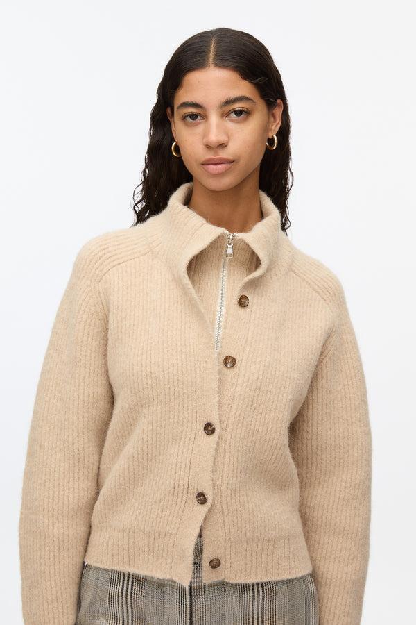 3.1 Phillip Lim Infinity Placket Cardigan PRALINE