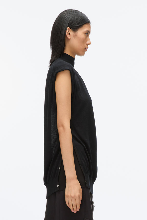 3.1 Phillip Lim Mockneck Shell BLACK