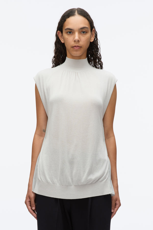 3.1 Phillip Lim Mockneck Shell CLOUD