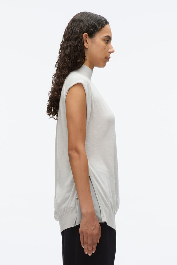 3.1 Phillip Lim Mockneck Shell CLOUD