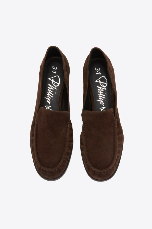 3.1 Phillip Lim Nadia Heeled Loafer CHOCOLATE