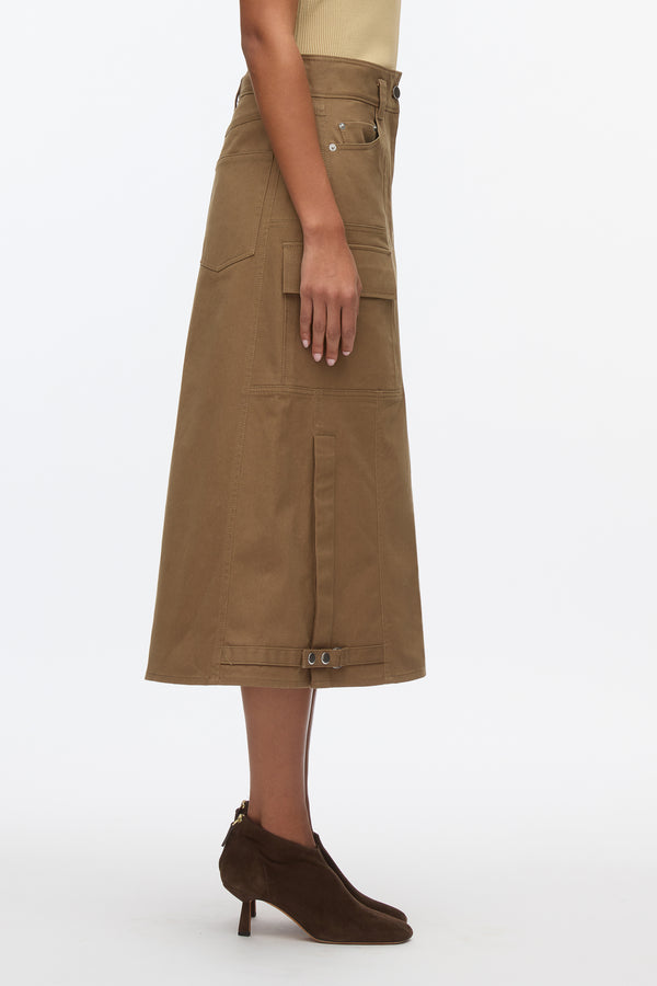 3.1 Phillip Lim Oak Utility Cargo Skirt OAK