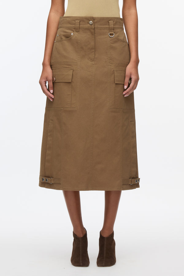 3.1 Phillip Lim Oak Utility Cargo Skirt OAK