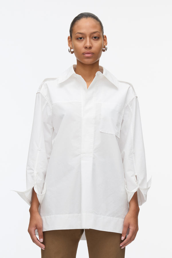 3.1 Phillip Lim Oversize Popover Shirt WHITE