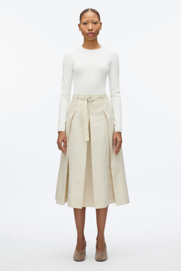 3.1 phillip lim Pleated Utility Skirt STONE