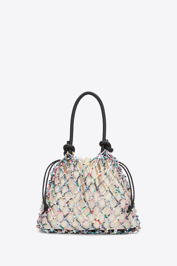 3.1 Phillip Lim Printed Macrame Mini Sac BLK MULTI