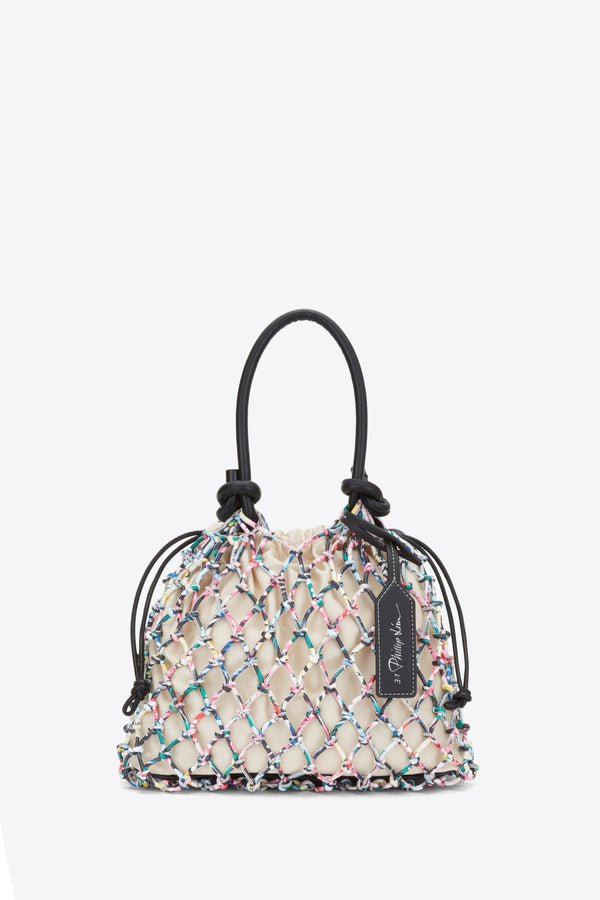 3.1 phillip lim Printed Macrame Mini Sac BLK MULTI
