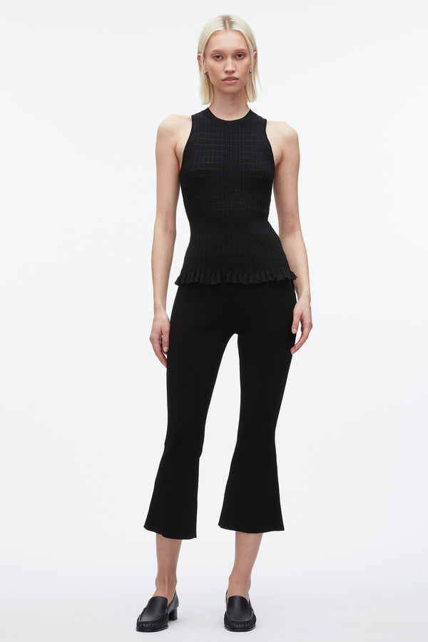 3.1 phillip lim Shadow Stripe Tank BLACK