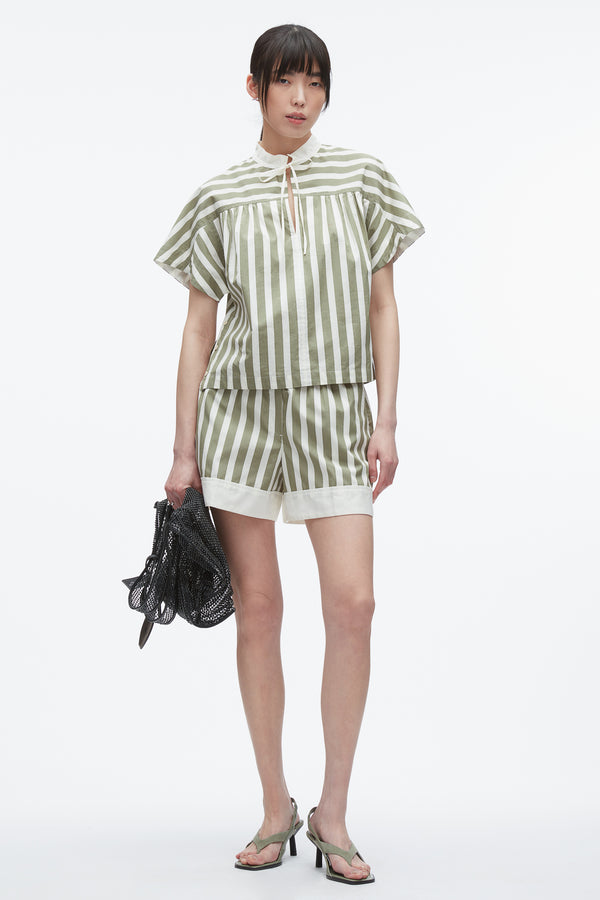 3.1 phillip lim Stripe Boxer Shorts THYME MULTI