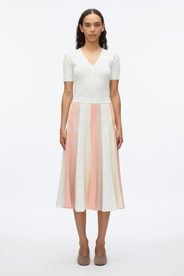 3.1 Phillip Lim Stripe Knit Skirt IVORY MULTI