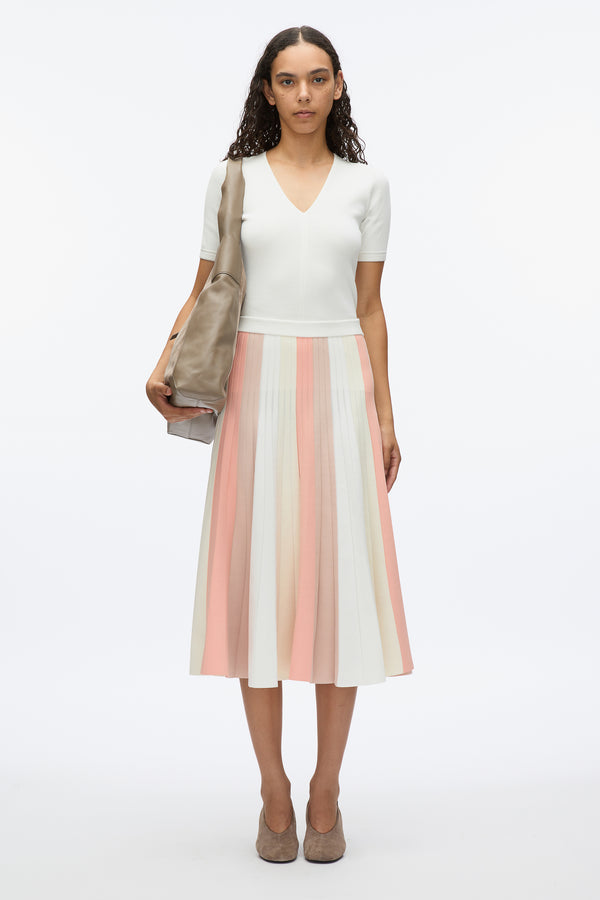 3.1 phillip lim Stripe Knit Skirt IVORY MULTI