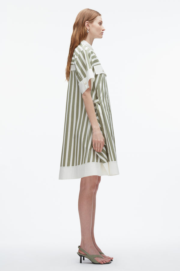 3.1 Phillip Lim Stripe Shirt Dress THYME MULTI