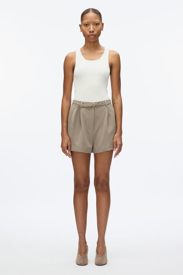 3.1 phillip lim Tailor Pleated Shorts STONE GREY