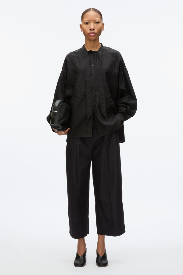 3.1 phillip lim Tie Neck Blouse BLACK