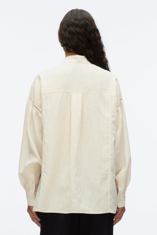 3.1 Phillip Lim Tie Neck Blouse PARCHMENT