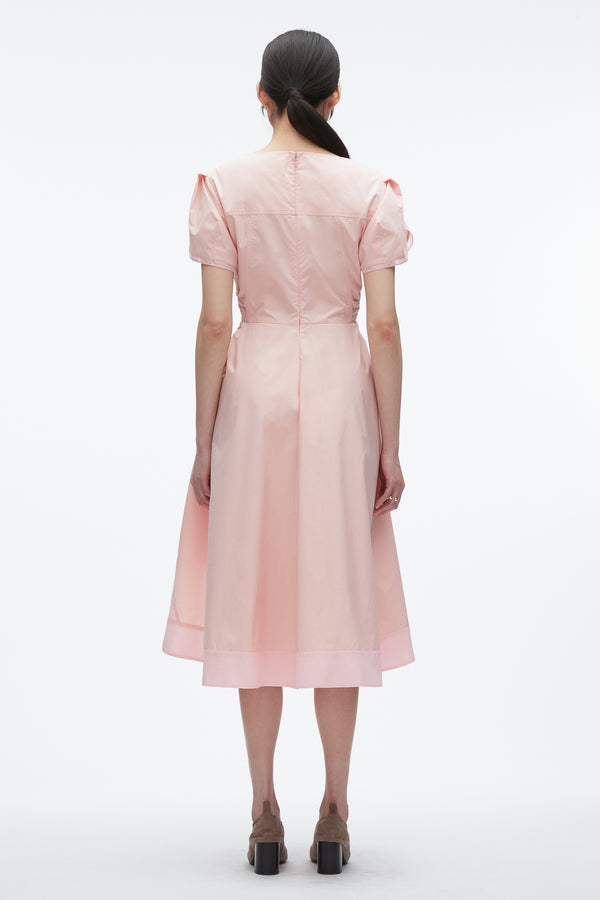 3.1 Phillip Lim Tulip Sleeve V-Neck Dress BLACK