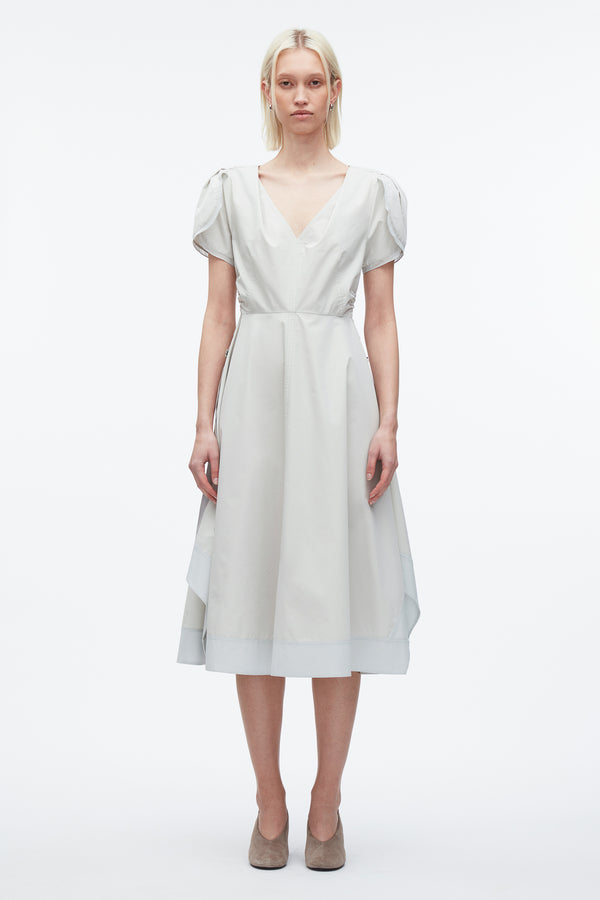3.1 Phillip Lim Tulip Sleeve V-Neck Dress GLACIER