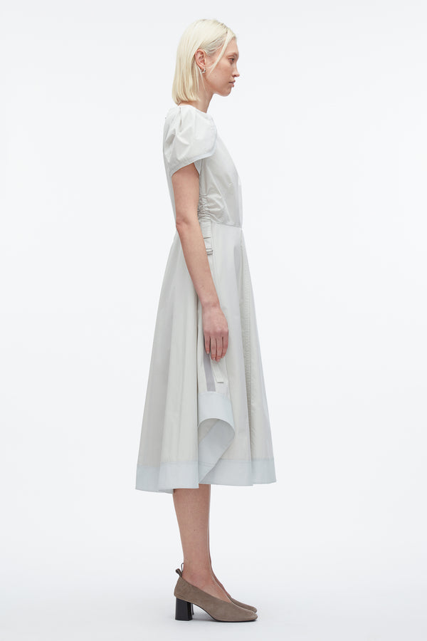 3.1 Phillip Lim Tulip Sleeve V-Neck Dress GLACIER