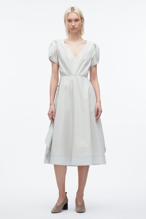 3.1 phillip lim Tulip Sleeve V-Neck Dress GLACIER