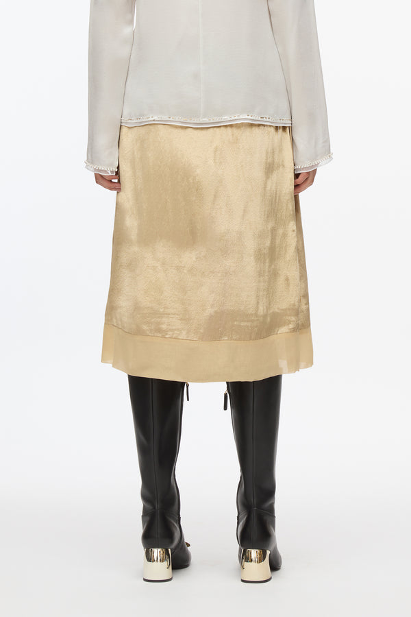 3.1 Phillip Lim Velvet Slip Skirt LIGHT GOLD