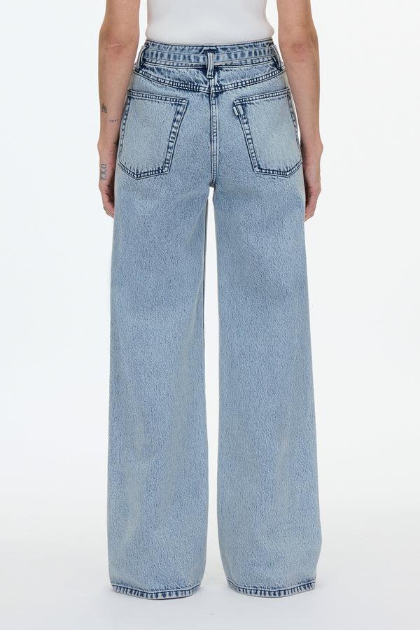 3.1 Phillip Lim Wide Leg Belted Jean MALIBU BLUE
