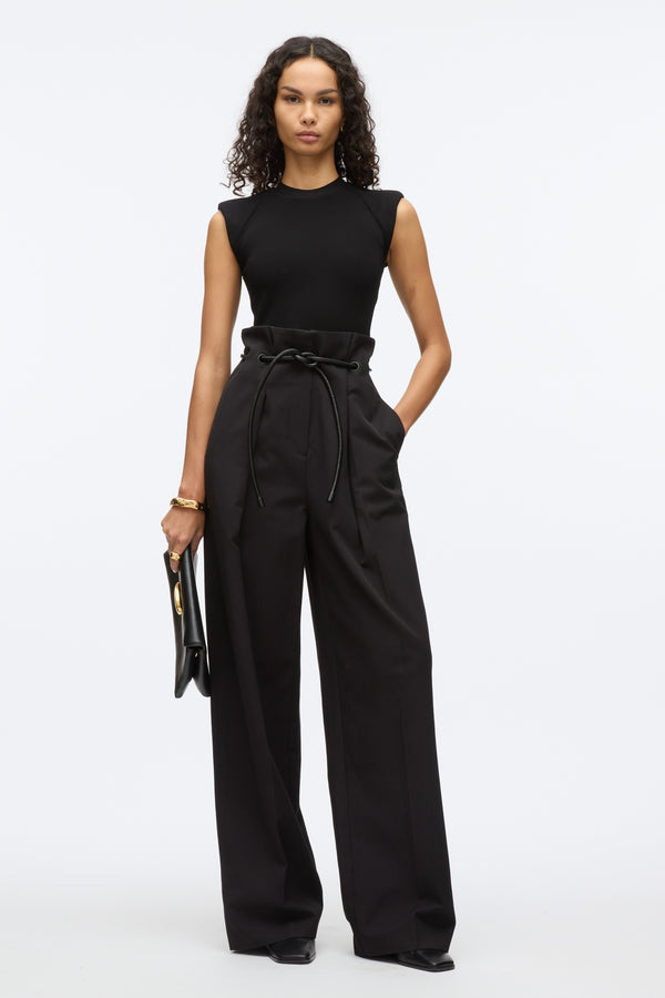 3.1 phillip lim Wide Leg Origami Pant BLACK