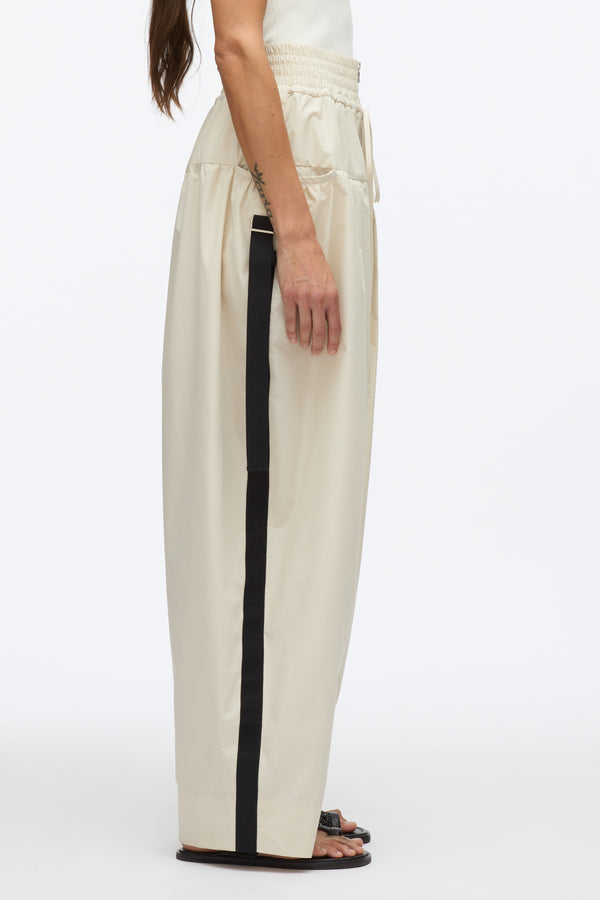 3.1 Phillip Lim Wide Leg Pleated Pocket Pant STONE