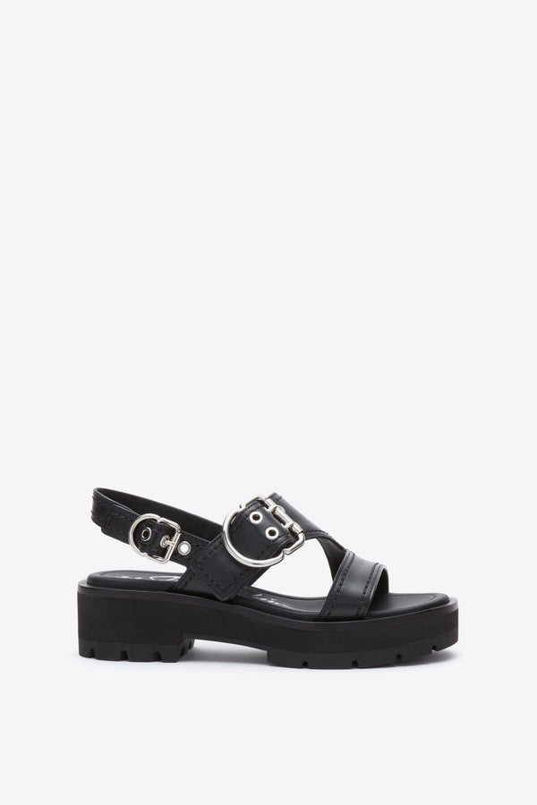 3.1 phillip lim Z-Strap Lug Sole Sandal BLACK