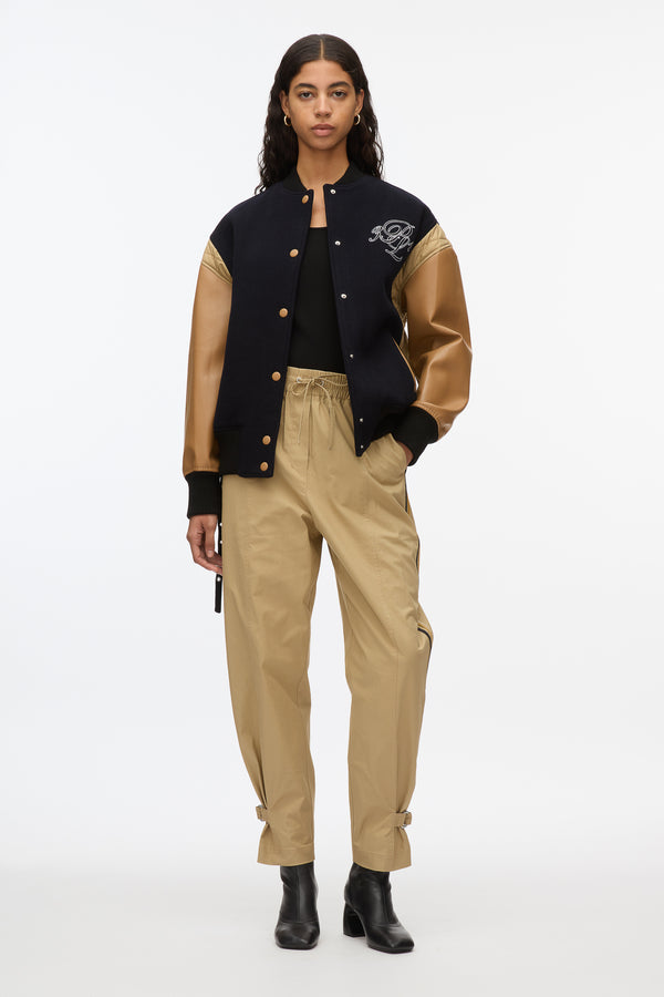 3.1 phillip lim 3.1 x Shopbop Boxy Varsity Jacket W Ties MIDNIGHT MULTI