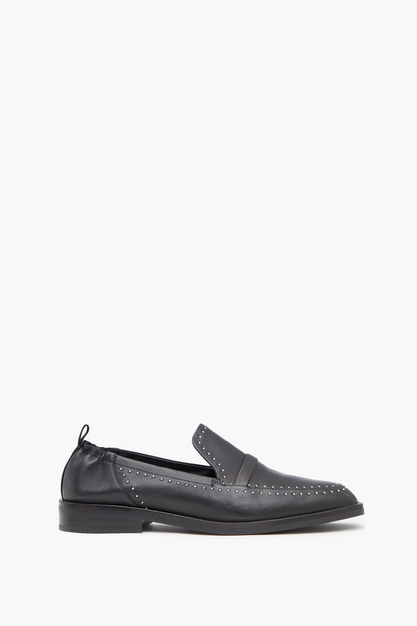 3.1 phillip lim Alexa Soft Penny Loafer With Studs BLACK