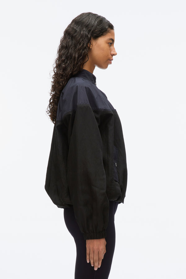 3.1 Phillip Lim Blouson Track Combo Jacket BLACK-MIDNIGHT