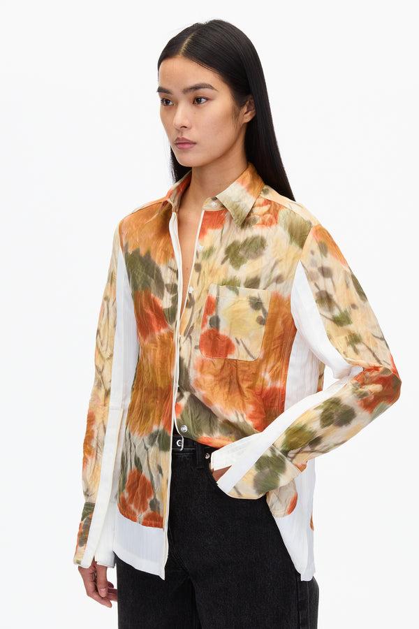 3.1 Phillip Lim Blurred Marigold PJ Shirt MARIGOLD MULTI