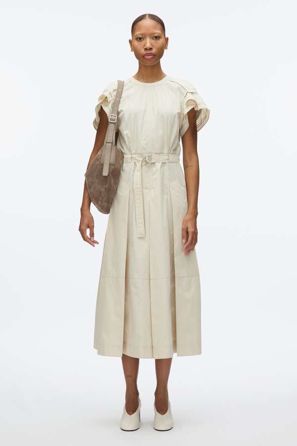 3.1 phillip lim Cascade Petal Sleeve Shirt Dress STONE