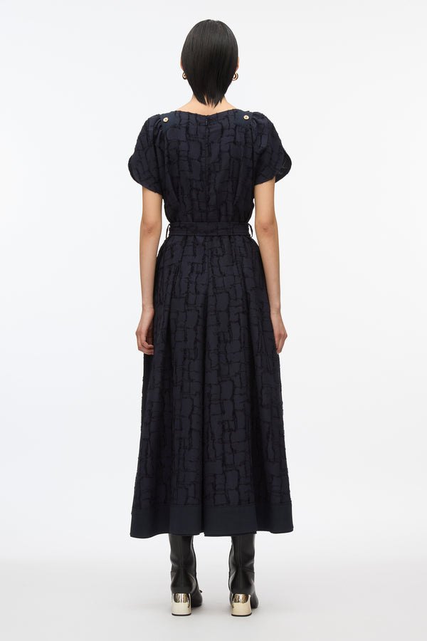 3.1 Phillip Lim Check Fil Coupe Tulip Dress MIDNIGHT