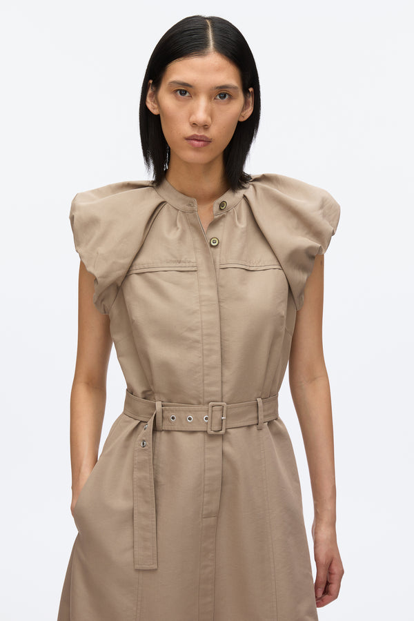 3.1 Phillip Lim Cloud Sleeve Shirt Dress STONE GREY