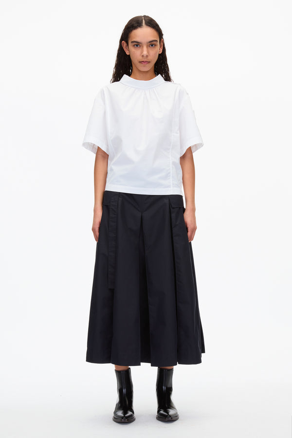 3.1 phillip lim Cocoon Roll Collar Poplin Top CHARTREUSE
