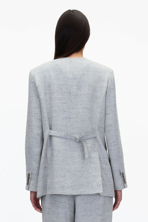 3.1 Phillip Lim Collarless Relaxed Blazer CLOUD GREY