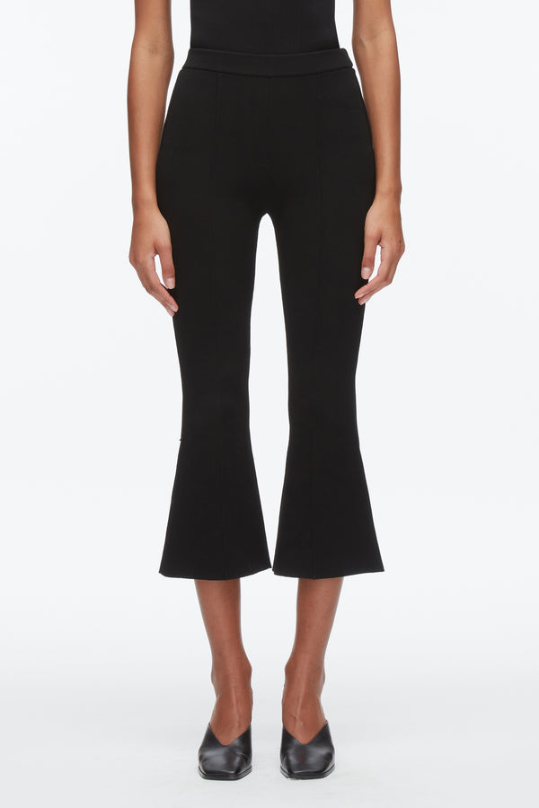 3.1 Phillip Lim Compact Cropped Kickflare Pant BLACK