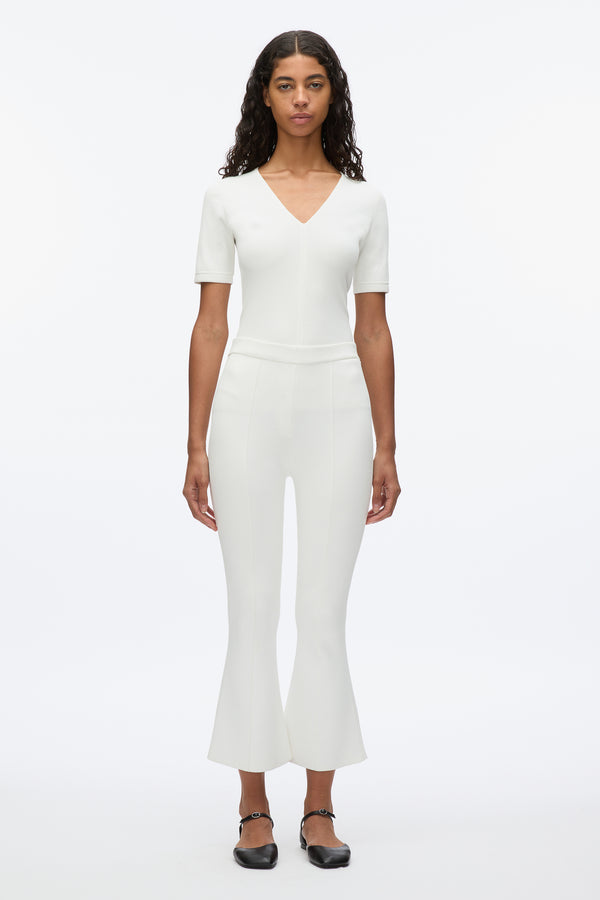 3.1 phillip lim Compact Cropped Kickflare Pant IVORY