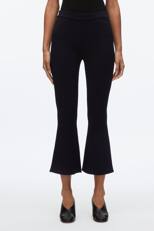 3.1 Phillip Lim Compact Cropped Kickflare Pant MIDNIGHT